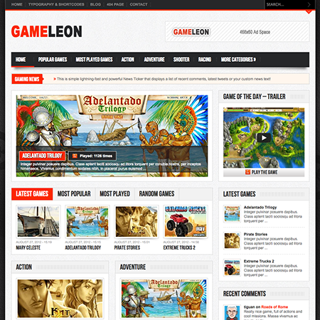 online game templates