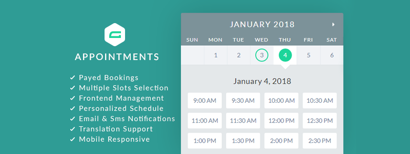 gAppointments Gravity Forms Appointments Premium WordPress Plugin