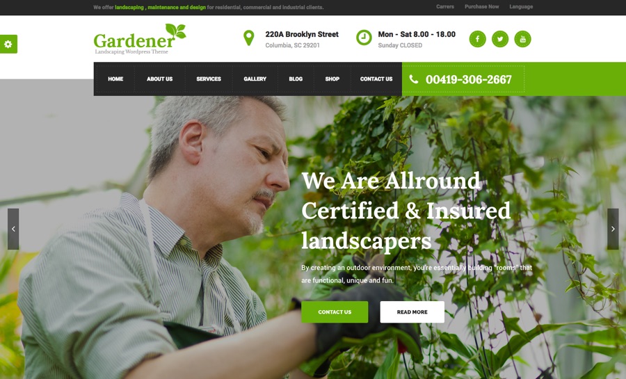 Gardener WordPress Theme