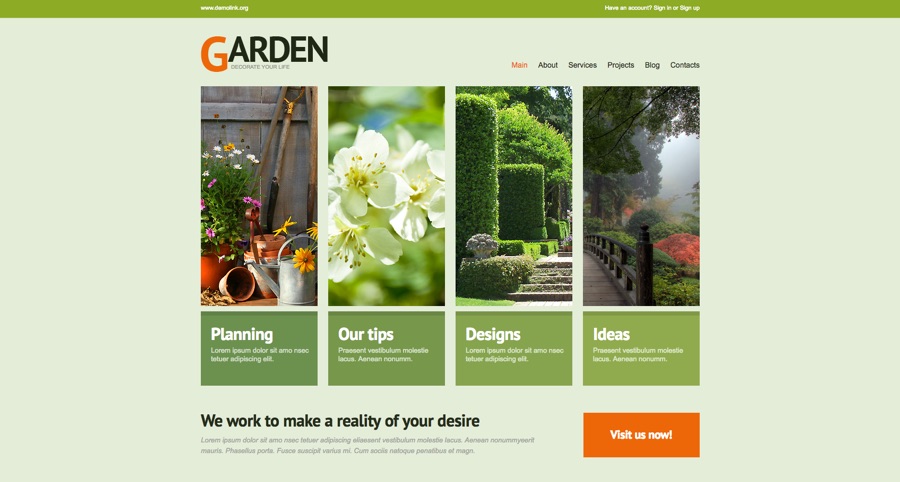 Gardening Design WordPress Theme