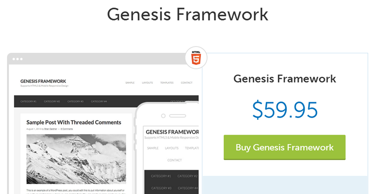 Genesis WordPress theme framework