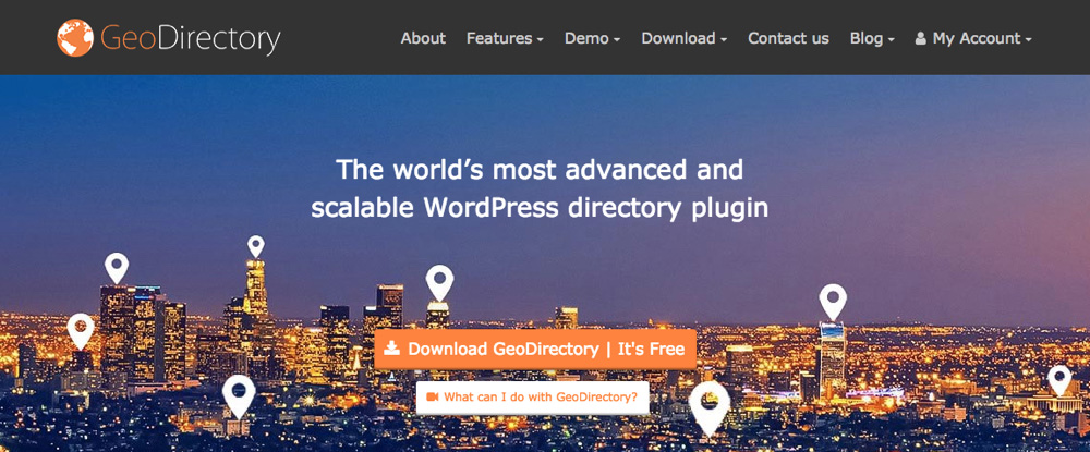 Plugin d'annuaire GeoDirectory pour WordPress