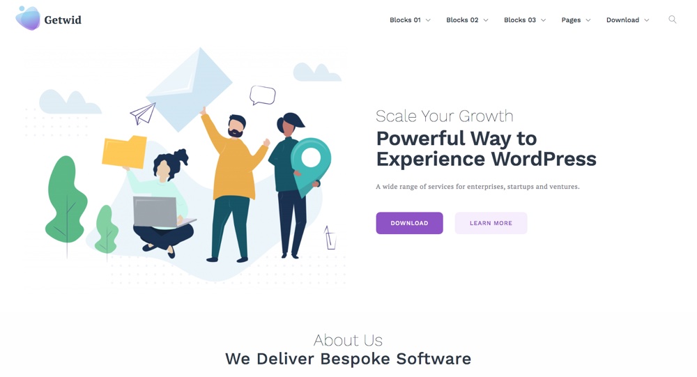 Getwid Base - Best Gutenberg WordPress Themes