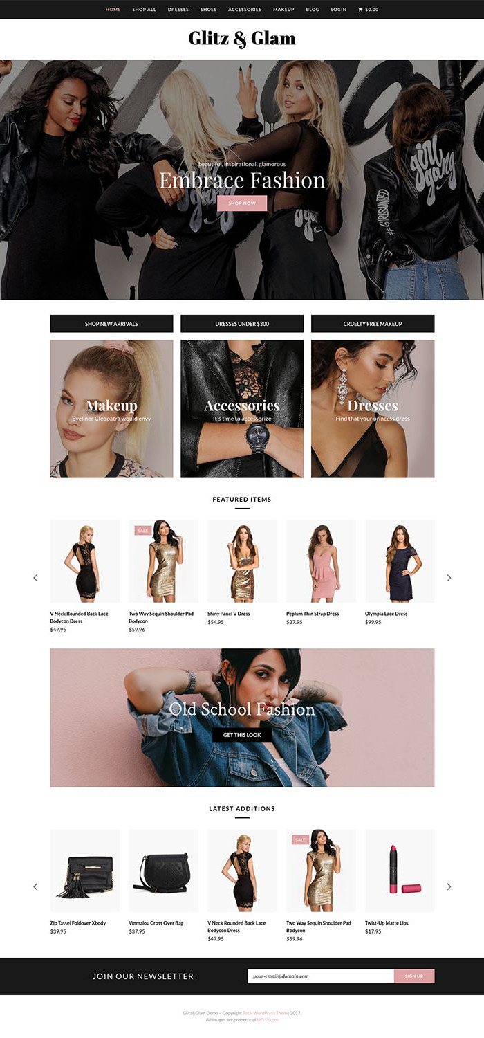 Glitz & Glam Total WordPress Theme Design WPExplorer