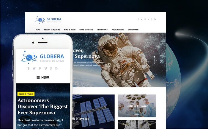 Globera News WordPress Theme