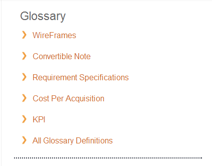 glossary tooltip widget