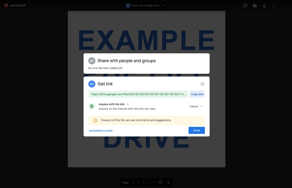 Google Drive: Share Anyone