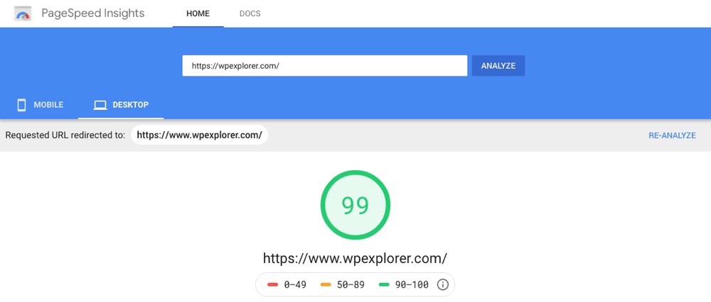 Google PageSpeed Insights