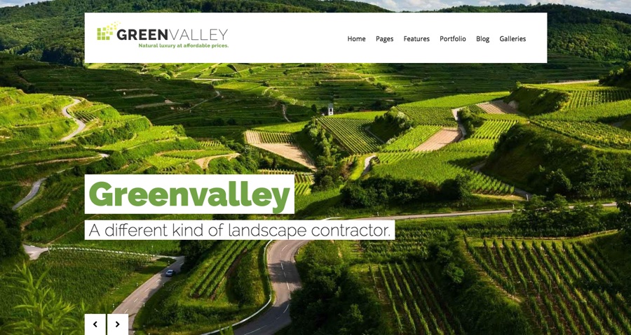 Green Valley WordPress Theme