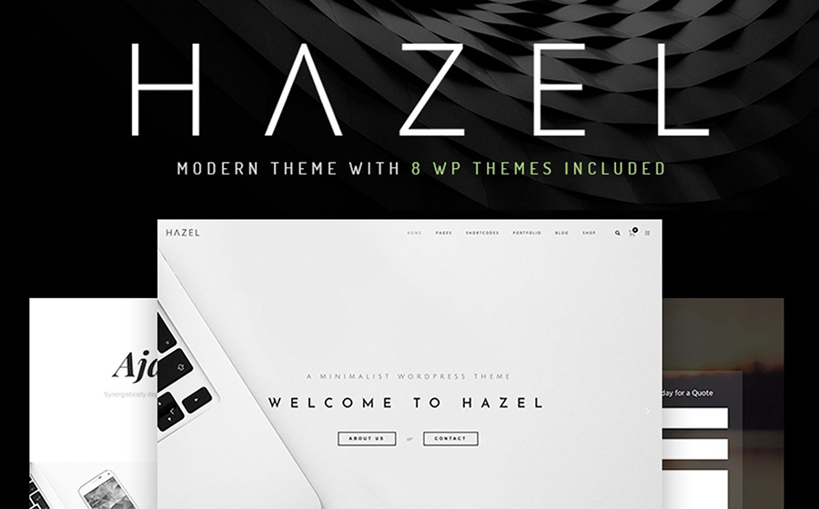 Hazel Minimalist Multi-Purpose WordPress Theme