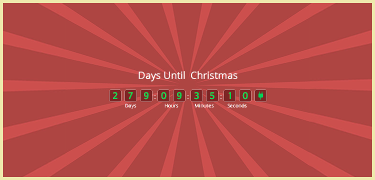 Holiday Countdown Free WordPress Plugin