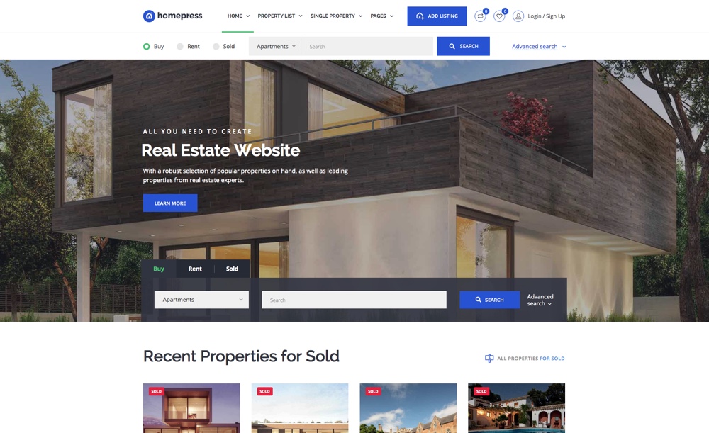 Seaview - Real Estate WordPress Theme - Themes & Templates