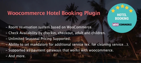 WooCommerce Hotel Booking Plugin