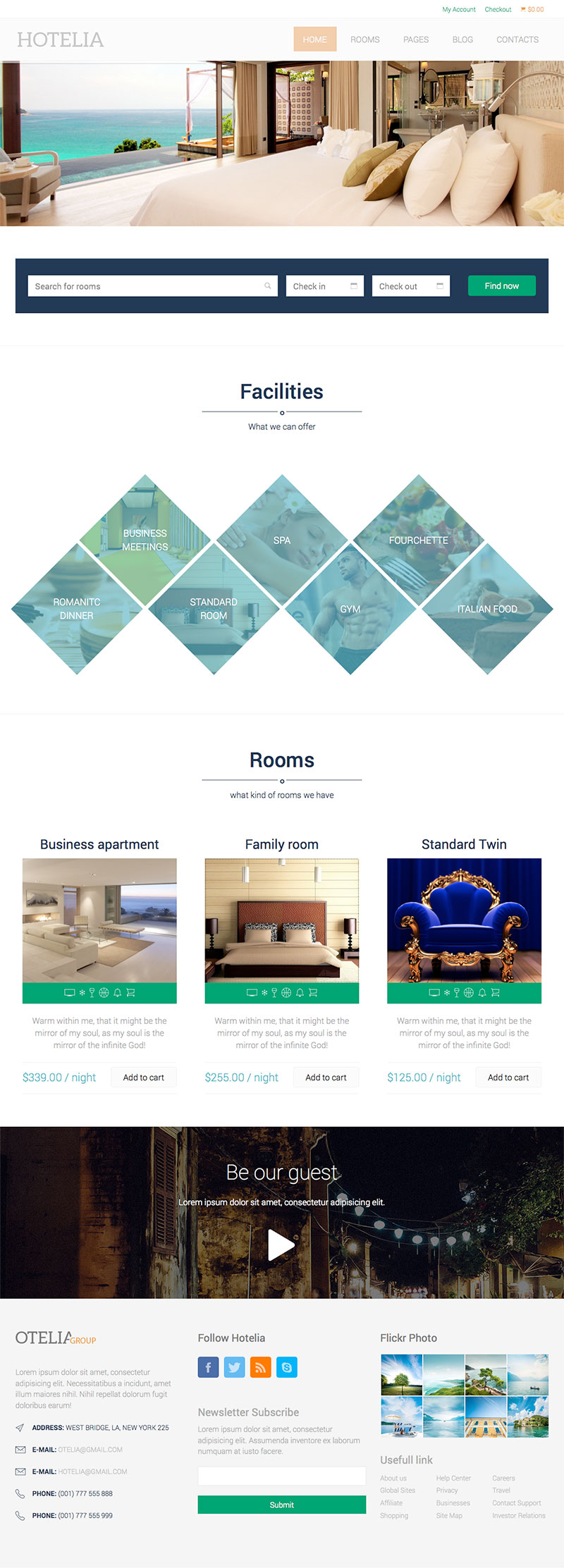 Hotelia Hospitality WordPress Theme WPExplorer