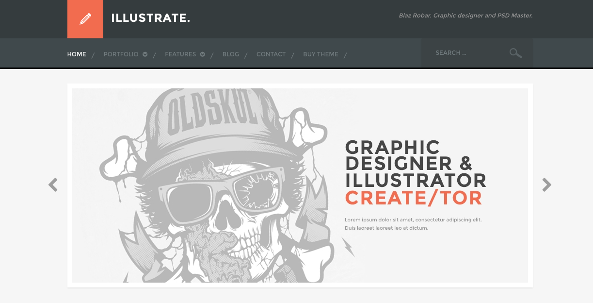 Best Minimal WordPress Themes: Illustrate