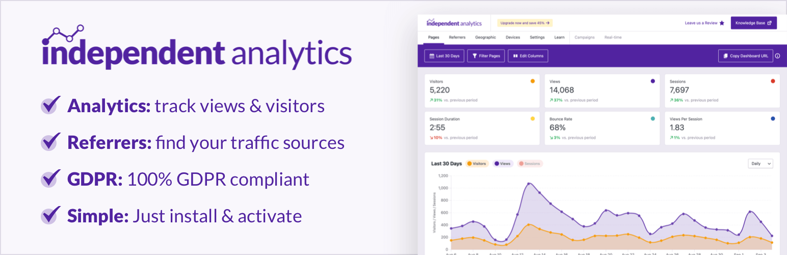 Independent Analytics – Google Analytics Alternative for WordPress