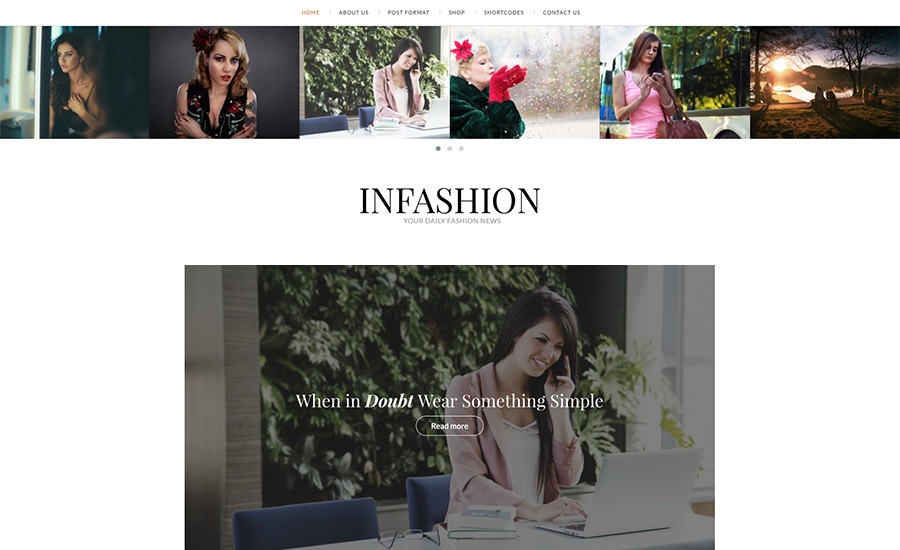 InFashion Blogging & Magazine Theme