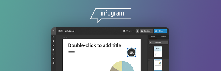 Infogram – Add charts, maps and infographics Plugin