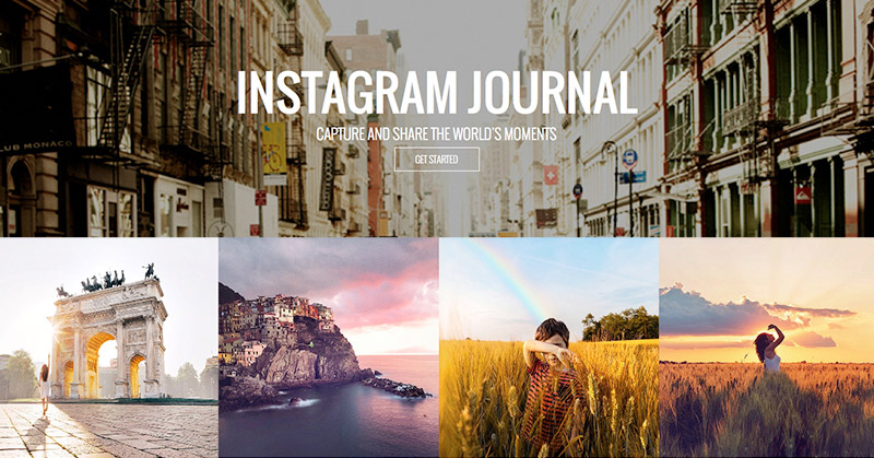 Diario de fotos de Instagram