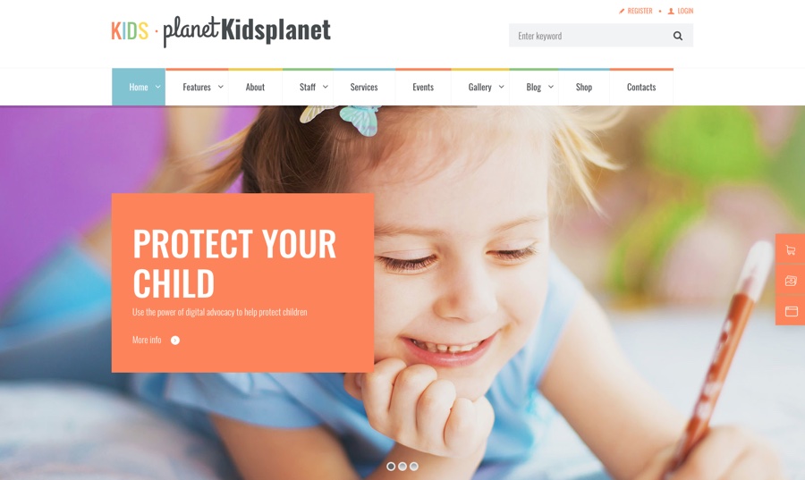 Kids Planet Multipurpose Children's WordPress Theme