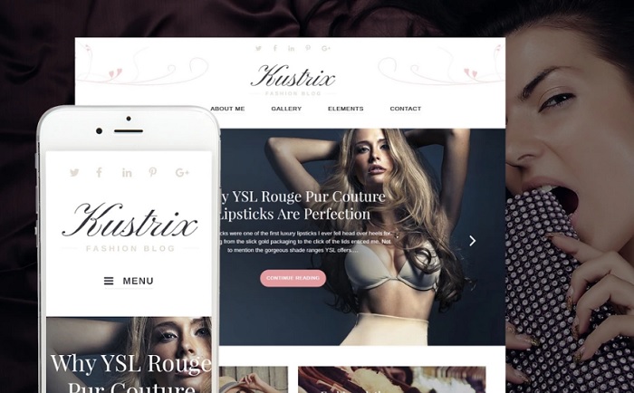 Kustrix Fashion News WordPress Theme
