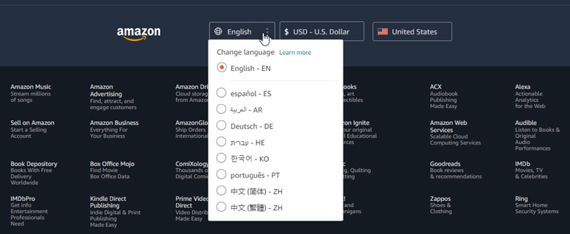 Language Switcher Example