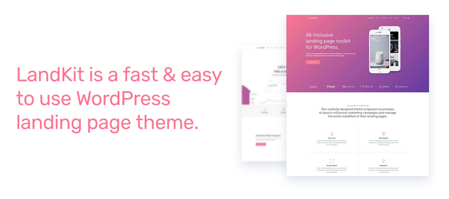 LandKit WordPress Landing Page Theme