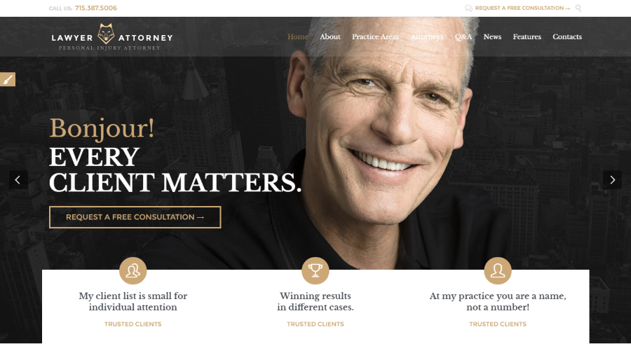 Lawyer & Attorney WordPress Theme