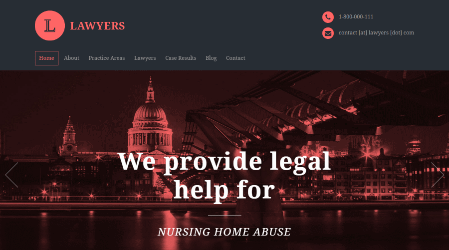 Lawyers Responsive WordPress Attorneys Theme