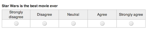 Likert Gravity Forms liker field