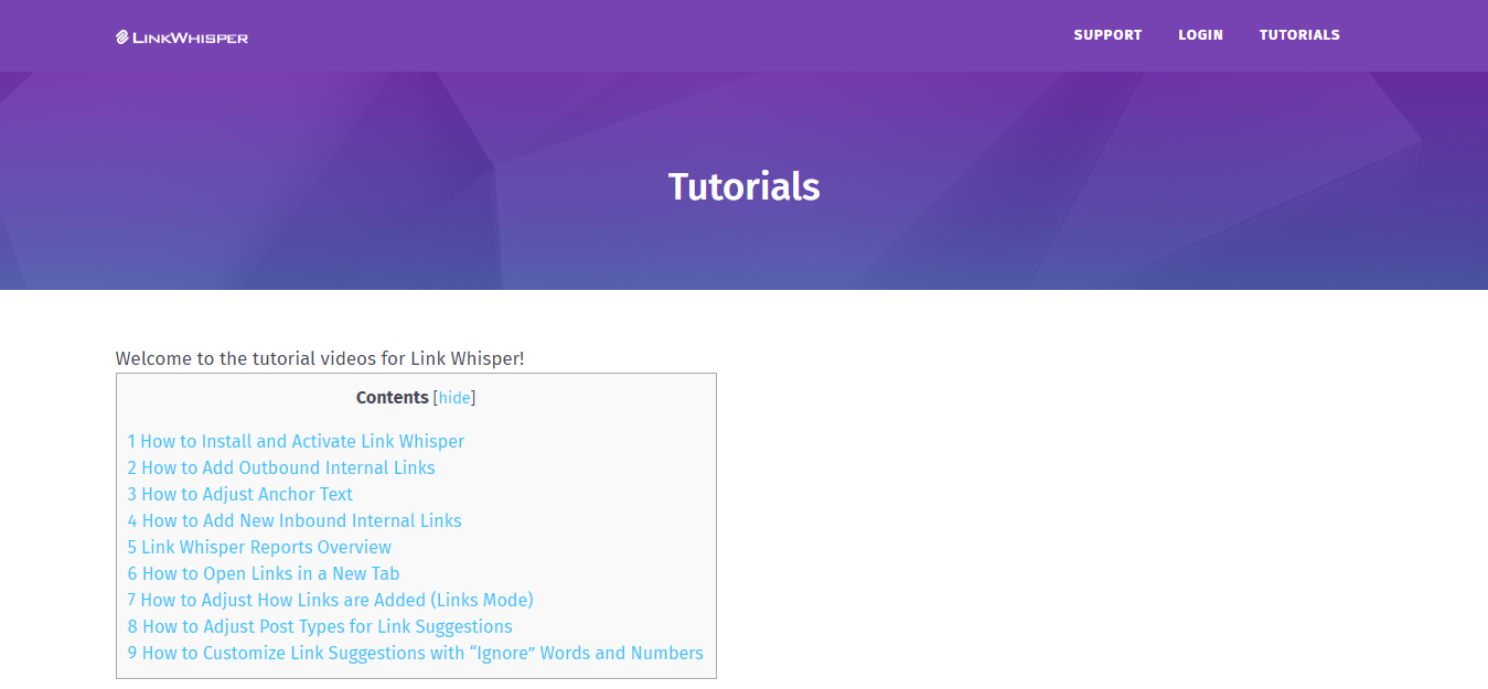 link whisper tutorials