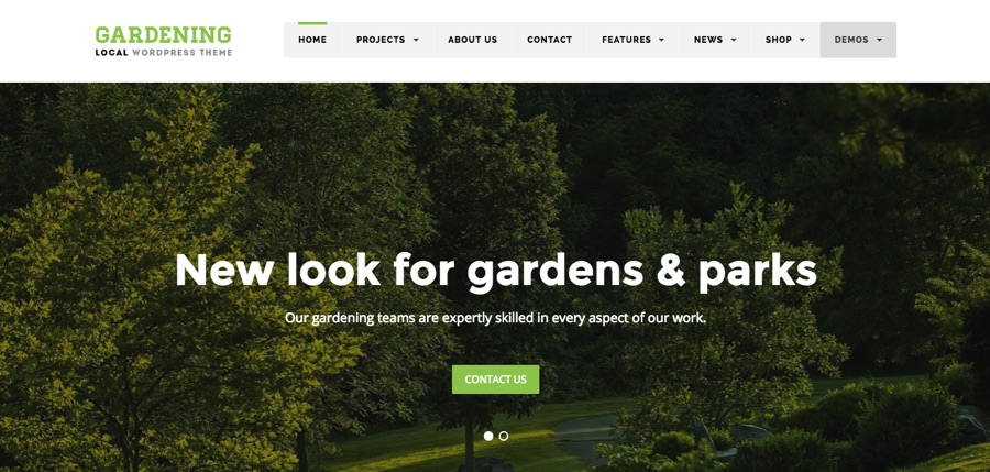 Local Business - Gardening WordPress Theme