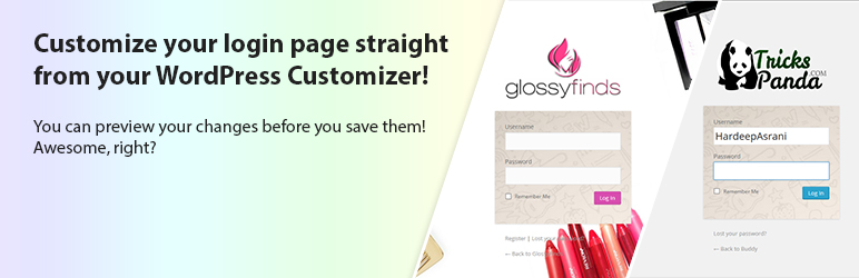 Custom Login Page Customizer