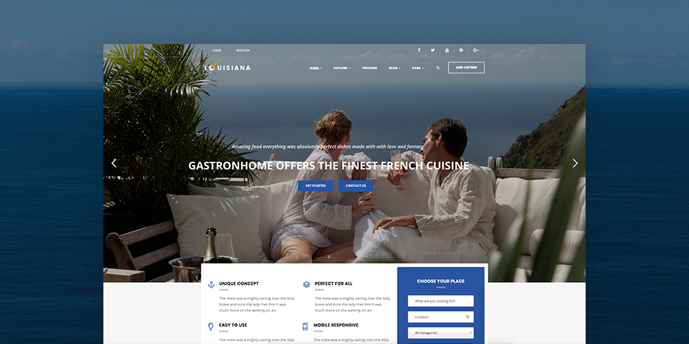 Louisiana Responsive Listing Directory WordPress Theme