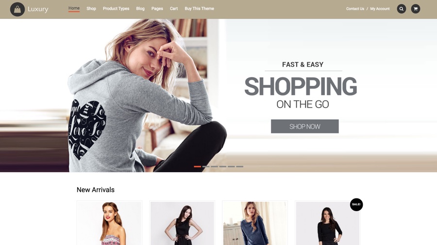 Luxury WooCommerce E-Shop WordPress Theme