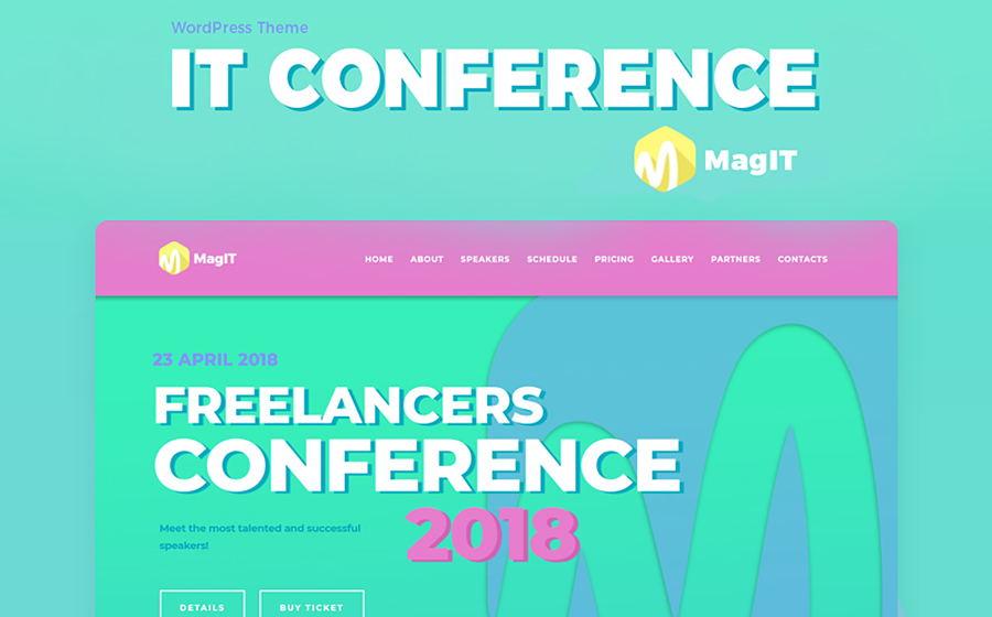 MagIT Conference Elementor WordPress Theme