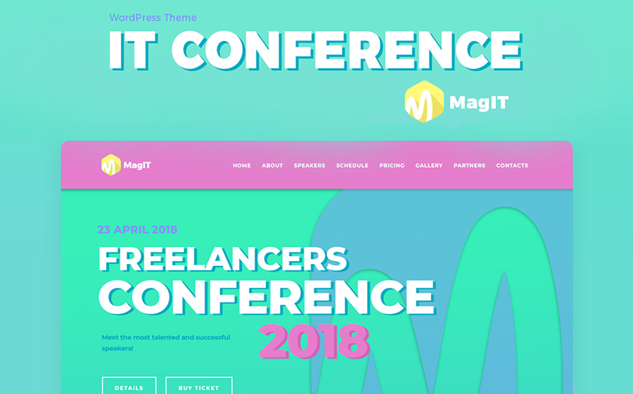 MagIT Conference Elementor Tema WordPress