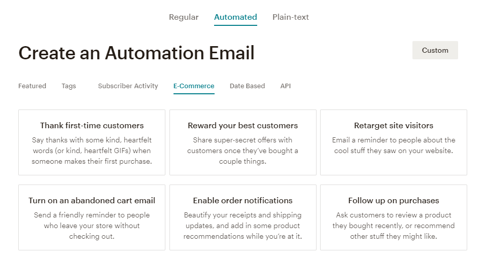 mailchimp automation