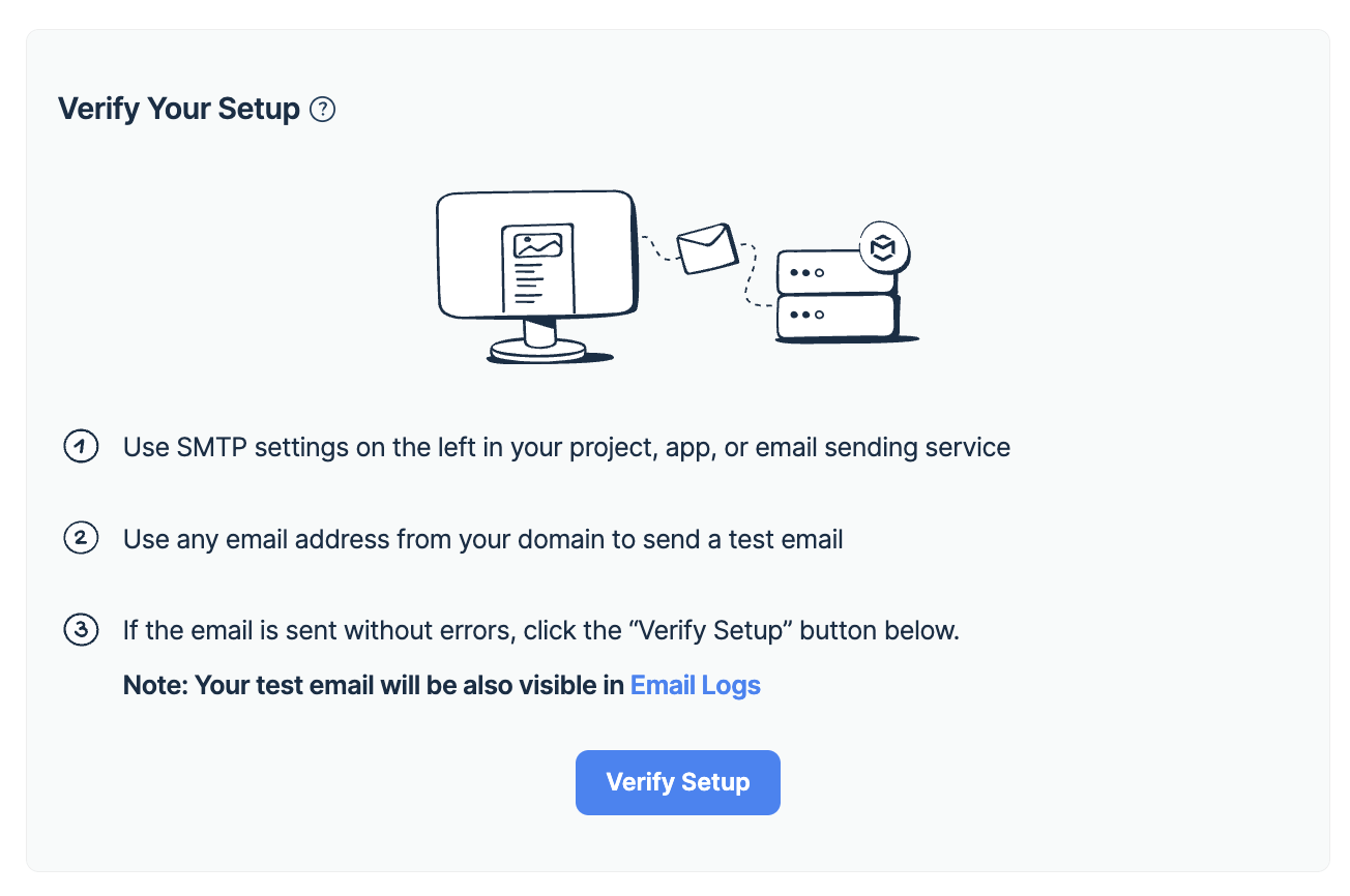 Mailtrap Verify Setup