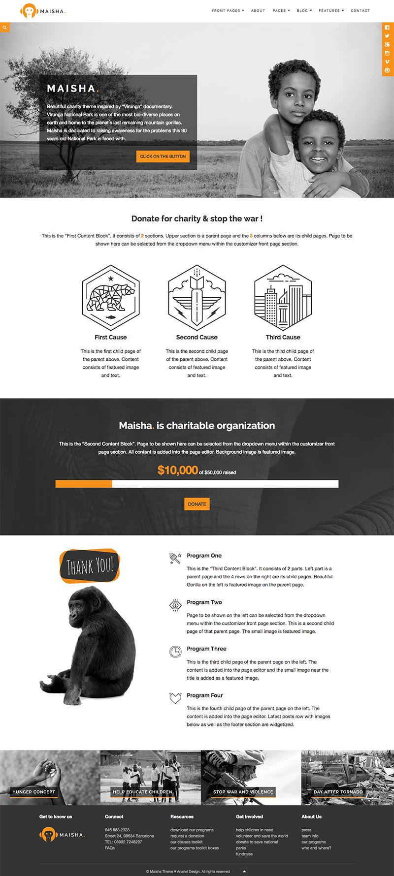 Maisha Charity & Nonprofit WordPress Theme WPExplorer