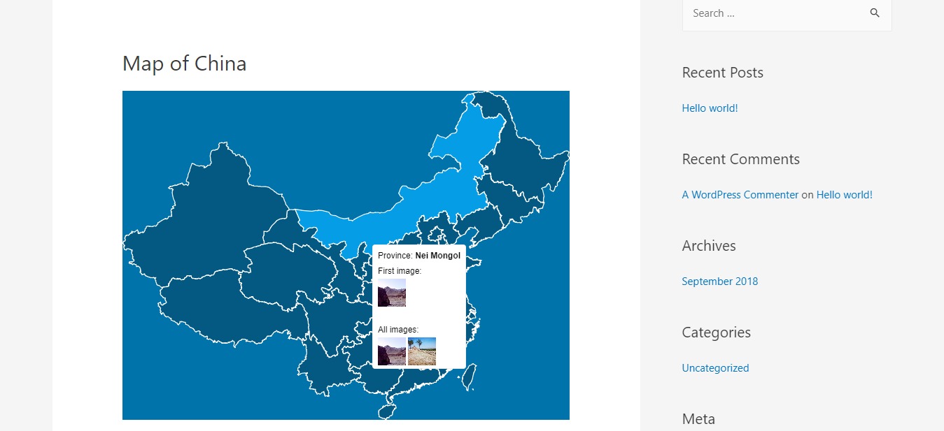 MapSVG frontend map