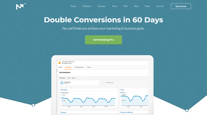 Marketing Pro - Tema WordPress de marketing digital