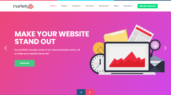 Markety - Tema de WordPress para SEO y marketing digital