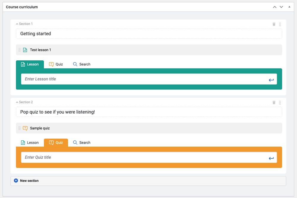 MasterStudy LMS Course Curriculum