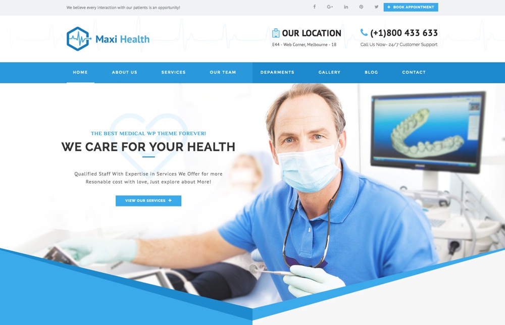 Maxi Health WordPress Theme