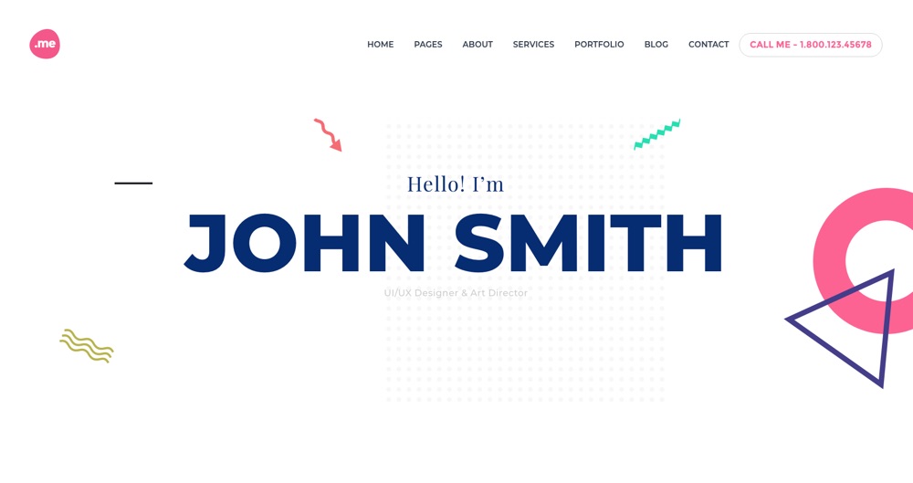 Me Creative Portfolio & Resume WordPress Theme