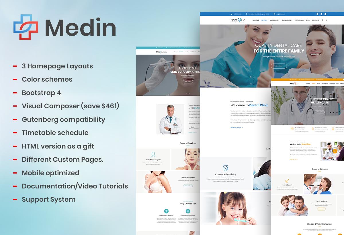 Medin - Medical Center WordPress Theme