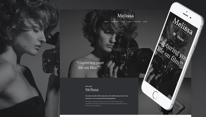 Melissa Free Photography, Portfolio & Photo Studio WordPress Theme