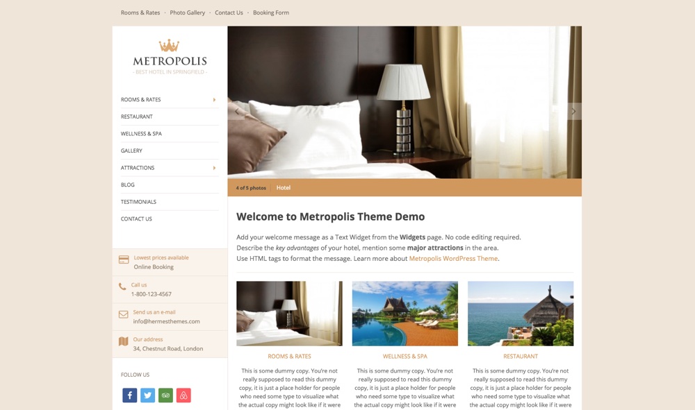 Metropolis WordPress Theme