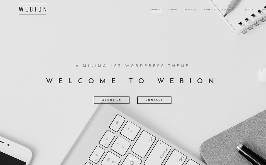 Webion Minimal Universal Elementor WordPress Theme